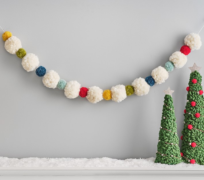 west elm x pbk Chunky Pom Pom Garland