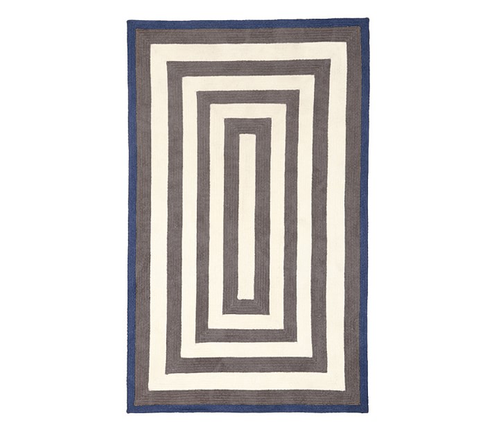 Custom Chenille Spiral Reversible Easy Clean Rug, Rectangle