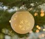 Light Up Snowflake Ball Ornament