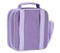 Mackenzie Lavender/Aqua Ombre Sparkle Glitter Lunch Boxes