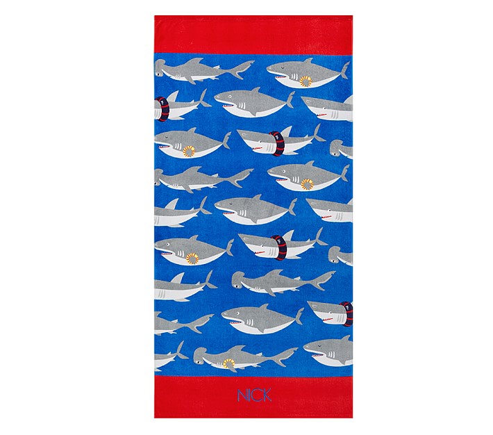 Allover Shark Kid Beach Towel