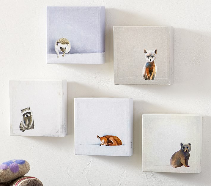 Baby Animals Framed Art - Set of 5