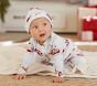 Santa's Sleigh Nursery Pajama &amp; Hat Set