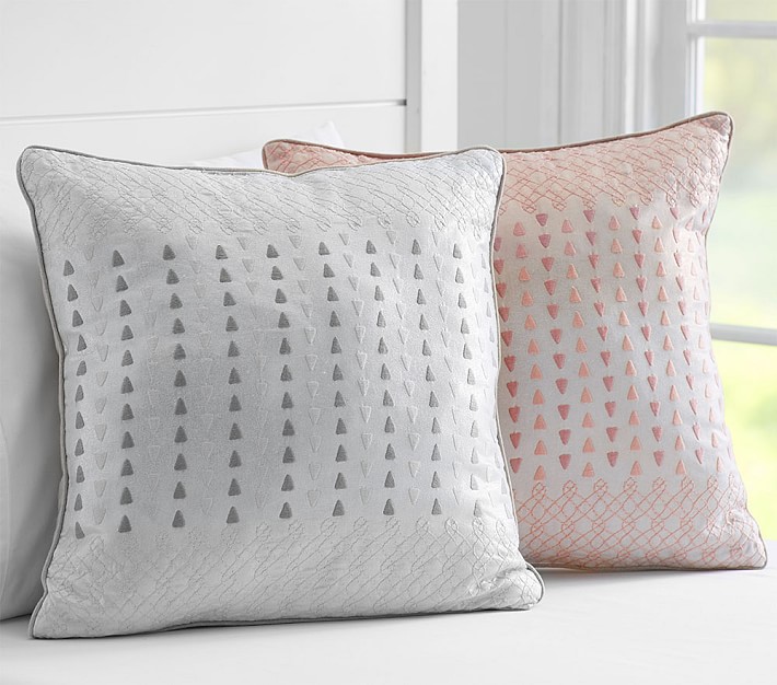 Metallic Embroidered Pillows