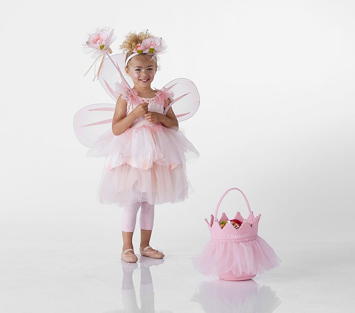 Toddler&#160;Pink Paper Flower Fairy Halloween Costume