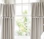 Evelyn Linen Blend Valance Tassel Blackout Curtain