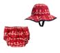 Nautical Anchor Diaper Cover &amp; Reversible Hat