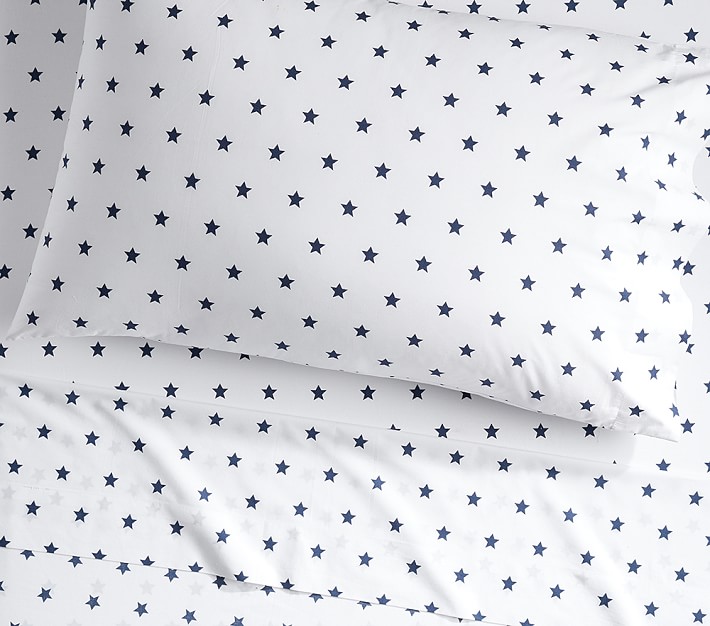 Star Flannel Sheet Set &amp; Pillowcases