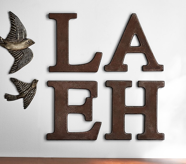 Faux Bronze Letters