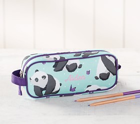 Mackenzie Panda Kids Pencil Case | Pottery Barn Kids