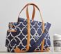 Navy Ikat Classic Diaper Bag