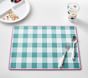 Aqua Gingham Placemat