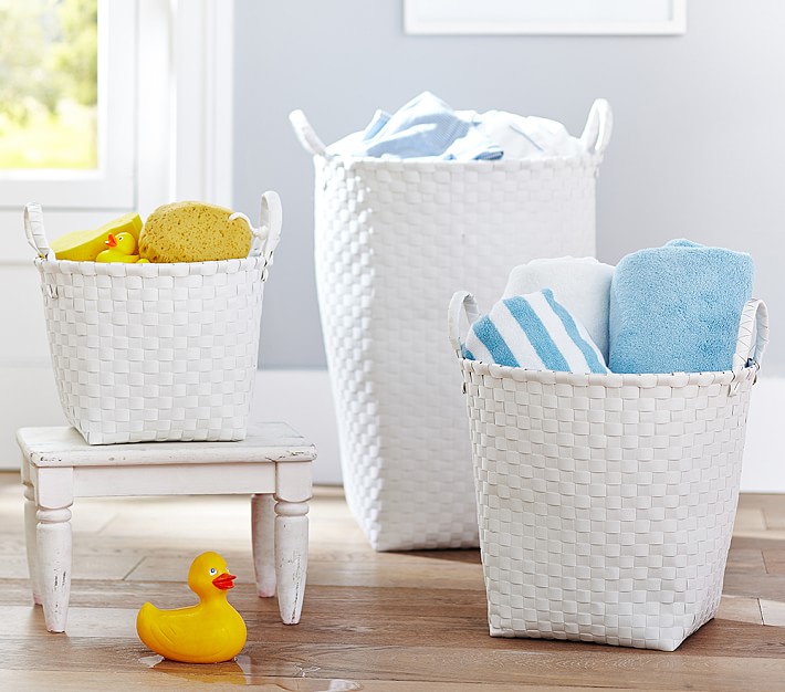 White Bath Storage