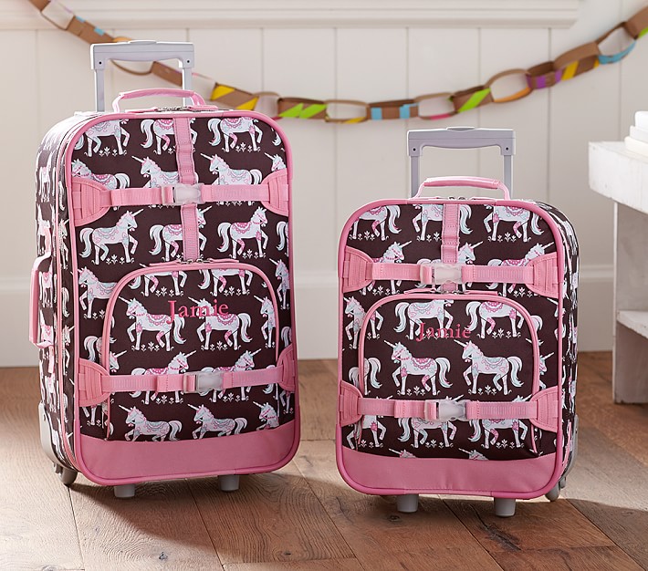 Mackenzie Chocolate Unicorn Luggage