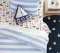 Chambray Stripe Organic Duvet &amp; Shams