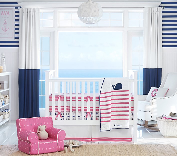 Hamptons Whale  Baby Bedding Set