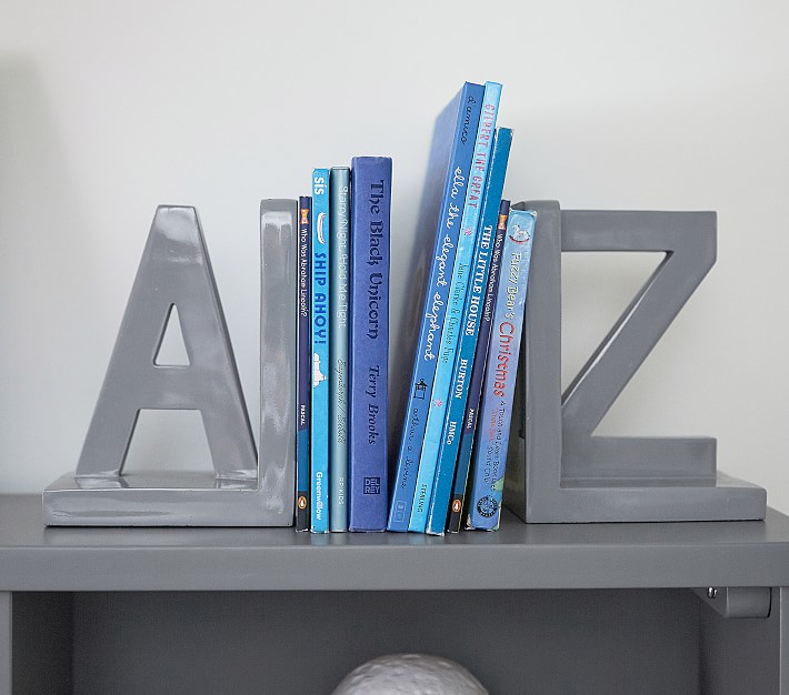 Gray A-Z Bookend