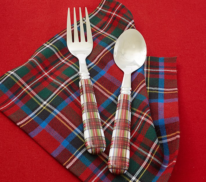 Tartain Plaid Utensils