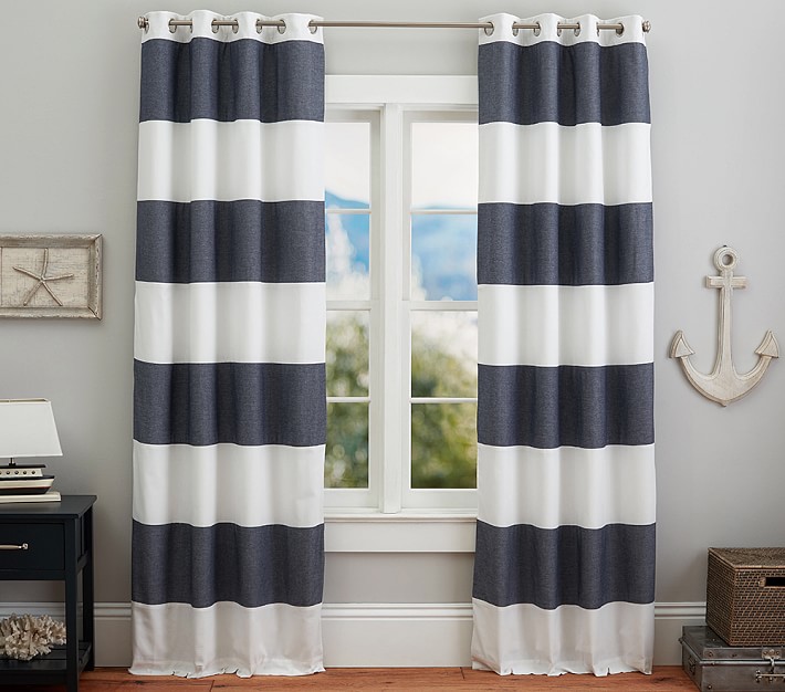 Hayden Rugby Grommet Blackout Curtain