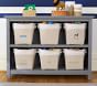 Ivory Contrast Border Canvas Storage