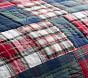 Classic Christmas Madras Quilt &amp; Shams