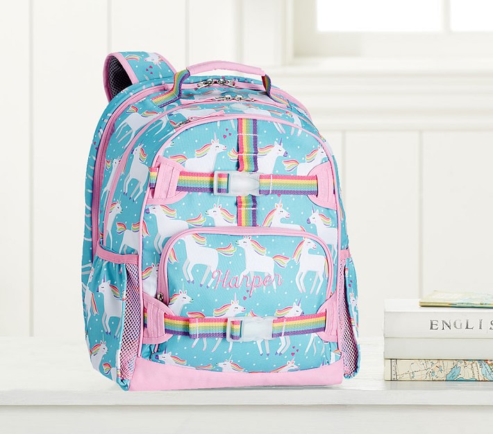 Mackenzie Aqua Unicorn Laptop Backpack