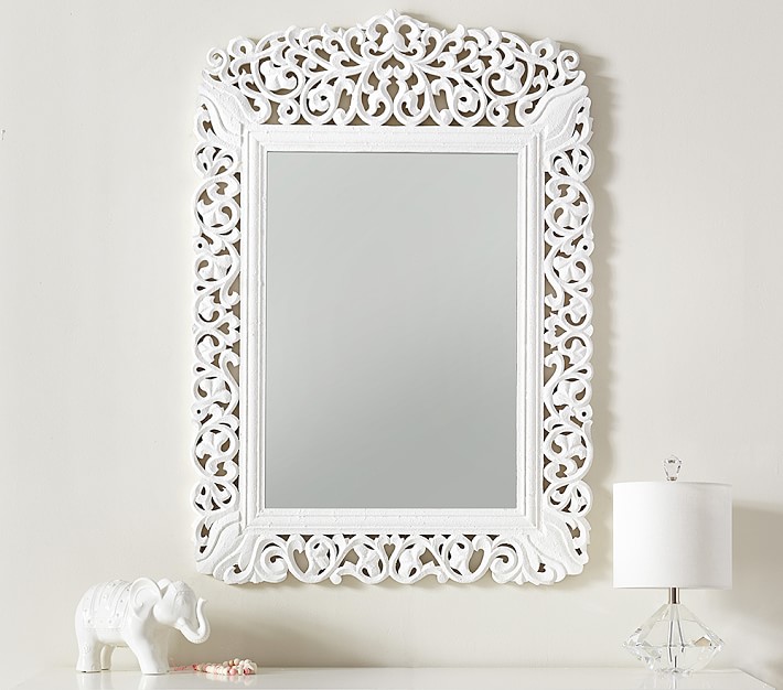 Carved Wooden Mirror