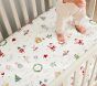 Holiday ABC Organic Crib Fitted Sheet