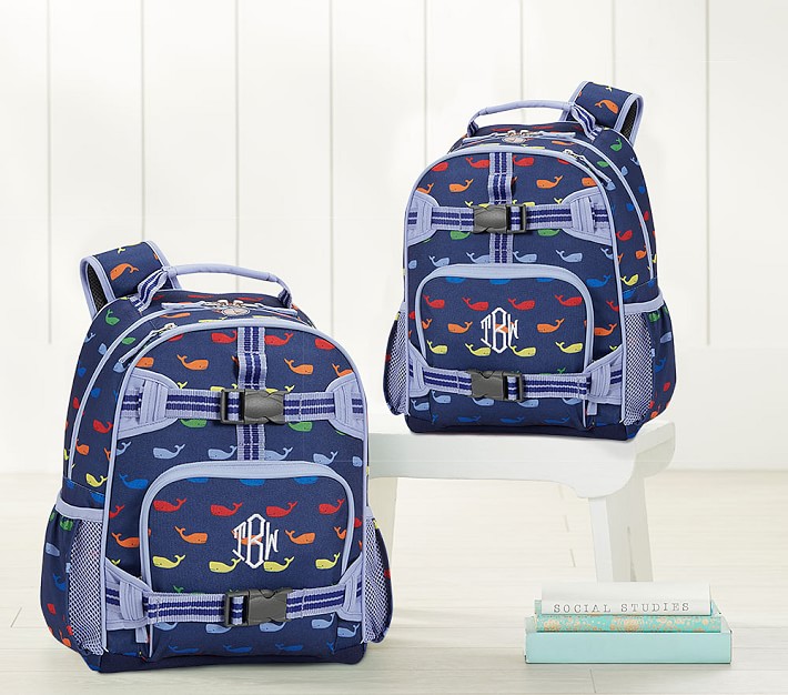 Mackenzie Navy/Blue Multi Whale Backpack