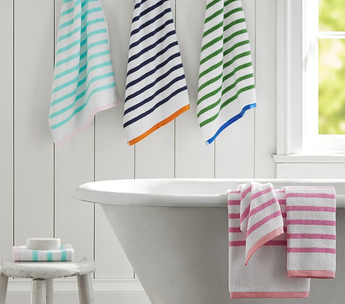 Breton Stripe Bath Towel Collection