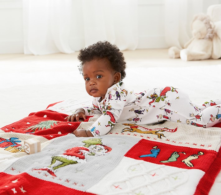 Dr. Seuss's The Grinch&#8482; Holiday Heirloom Baby Blanket