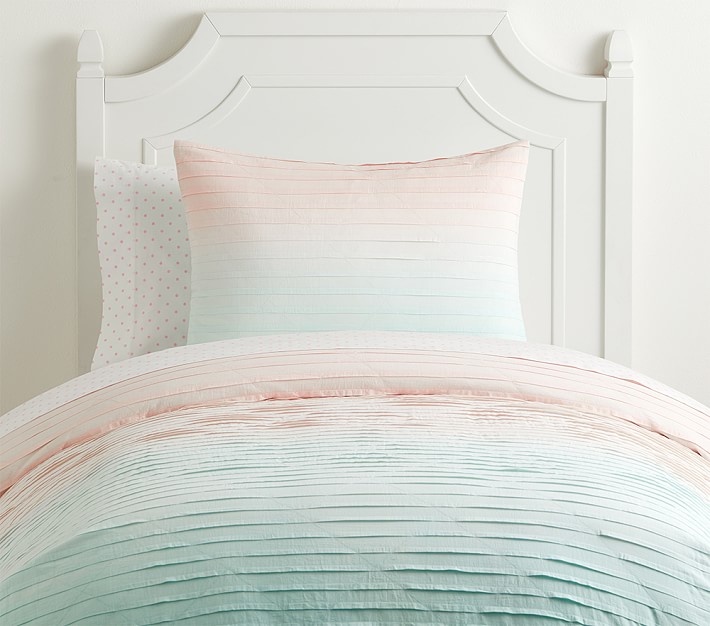 Ombre Pleated Duvet &amp; Shams