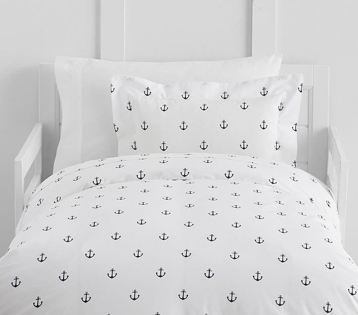 Organic Anchor Toddler Duvet Sham