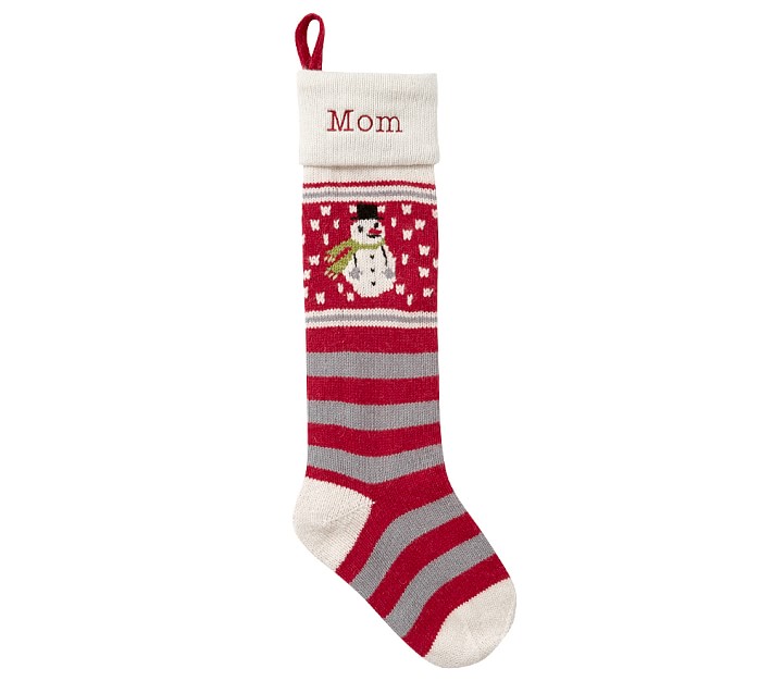 Snowman Natural Fair Isle Stocking