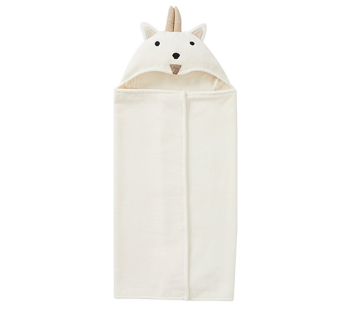 west elm x pbk Goat Bath Baby Hooded Towel