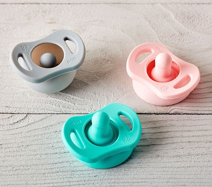 Doddle &amp; Co. Pop Silicone Pacifier Twin Pack