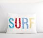 Embroidered Surf Pillow