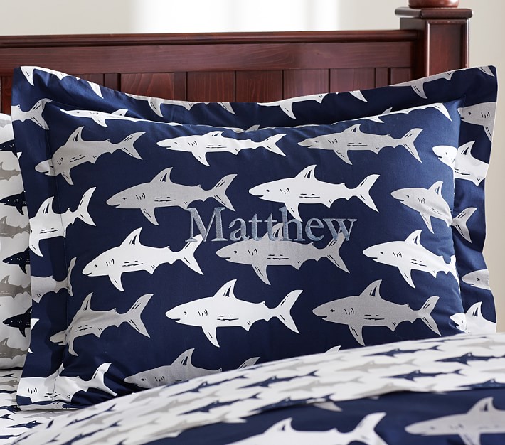 Preppy Shark Standard Sham