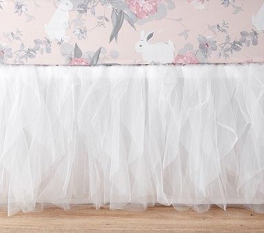 Pottery barn tulle crib skirt hotsell