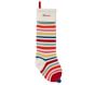 Striped Merry &#38; Bright Stocking