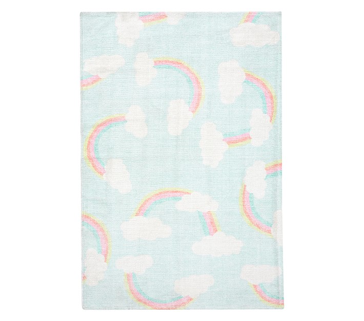 Machine Washable Rainbows Rug