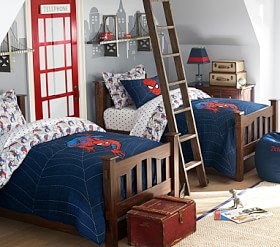 Pottery barn spiderman quilt discount