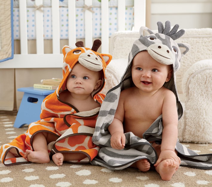 Jacquard Animal Baby Hooded Towel