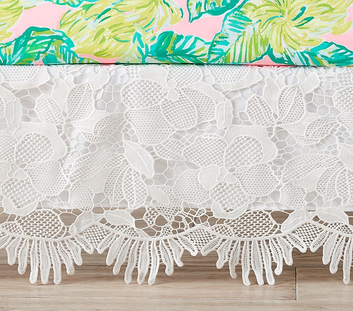 Lilly Pulitzer Eyelet Trim Crib Skirt Pottery Barn Kids