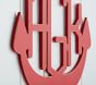 Anchor Monogram Cutout Plaque