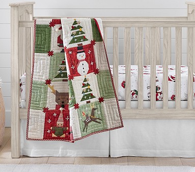 POTTERY BARN KIDS CHRISTMAS HOLIDAY QUILT BLANKET online