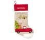 Truck with Reindeer Woodland Stocking