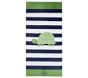 Turtle Stripe Kid Beach Towel