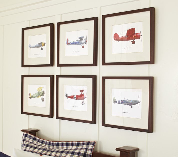 Framed Vintage Plane Art