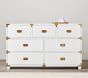 Gemma Campaign Extra Wide Dresser &#38; Topper Set